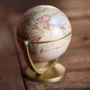 12CM 復古款萬向地球儀 | 英文版世界地圖桌面擺設