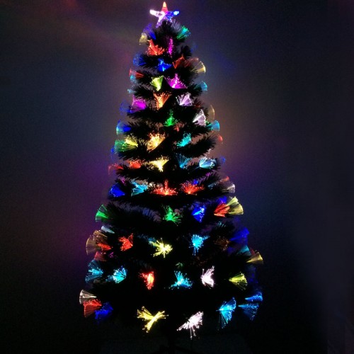 180cm 七彩光纖聖誕樹 | 送裝飾掛件配件