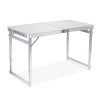 可攜式鋁合金長方形摺疊桌子 摺枱 - 白色