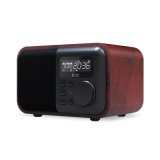 LOCI D90 木頭鬧鐘收音機藍牙喇叭 - 深木色