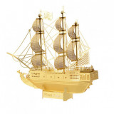 DIY 3D立體金屬拼圖 | 金色款 仿真迷你模型 多款式 摩天輪 船 凱旋門