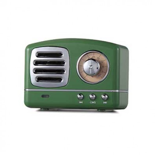 復古收音機造型藍牙音箱 | 藍牙喇叭 - 綠色