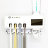Puretta UVC紫外線牙刷滅菌器 - 白色 | 多功能浴室置物架 牙刷消毒器