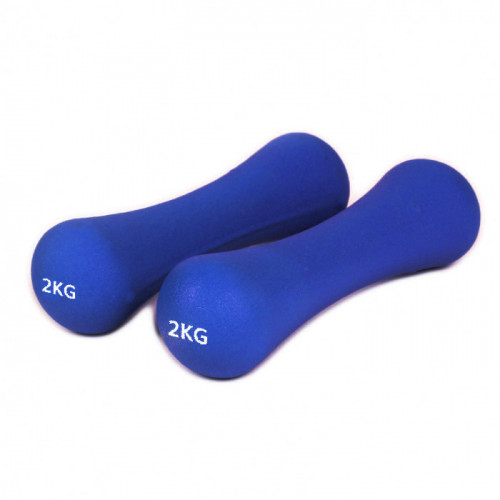 2KG 健身瑜珈啞鈴 | 一對裝 - 藍色