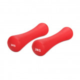 3KG 健身瑜珈啞鈴 | 一對裝 - 紅色