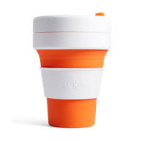 美國Stojo 可摺疊的環保咖啡杯 355ml - 橙色