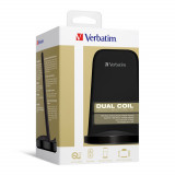 Verbatim 15W 站立式雙線圈無線充電器 | 行貨一年保養