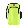 6寸拉鏈款運動手機臂袋 | 跑步專用防汗臂包 - 綠色