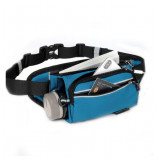 CleverBEE 多功能跑步運動腰包 帶水壺袋 | 輕便運動斜揹袋 - 藍色