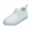 短款彈性硅膠防水防雨鞋套 - 白色XXL碼 (43-44號)