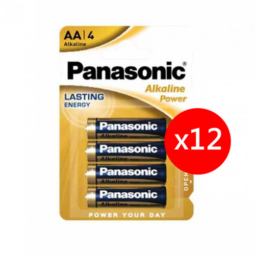 Panasonic LR06-B4 AA 鹼性電池 (48粒原盒裝)
