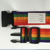 一字式旅行箱行李帶 捆綁帶 - 彩虹色