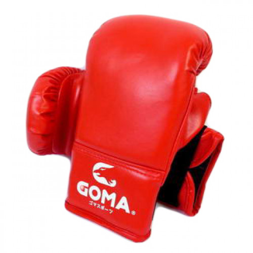 GOMA PU革面10OZ 沙包訓練拳套 | 成人拳擊泰拳手套 - 紅色