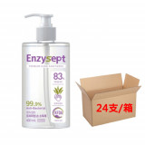 【一箱24支】韓國 ENZYSEPT 83%消毒酒精搓手液 400ml  | 殺菌消毒抗菌