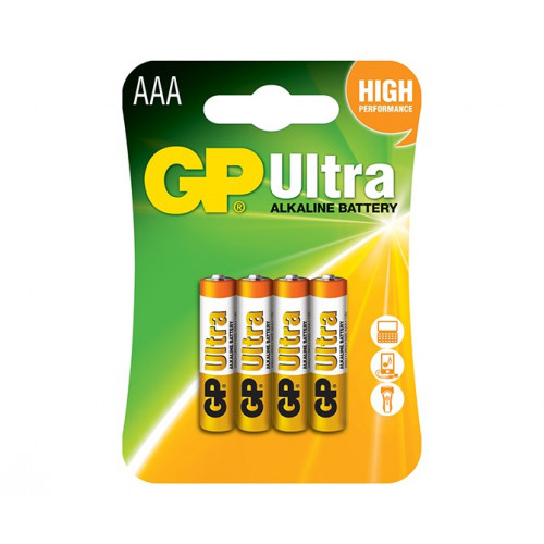 GP Ultra AAA款特強超霸鹼性電池(4粒裝)