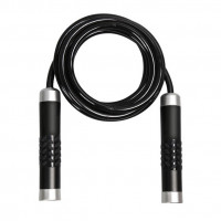 健身負重加粗跳繩 | 花式跳繩 重繩練臂力用 - 黑色