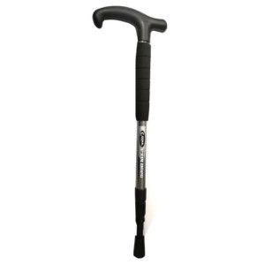 GOMA WS23 三節行山杖 - 灰黑色  (46-90cm) | T柄伸縮式登山杖 