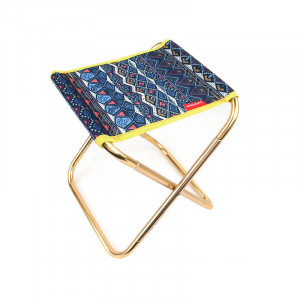 迷你戶外鋁合金摺疊椅子 - 藍色 | 快速拆裝輕便攜帶 承重80公斤