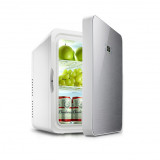 【貨版清貨優惠】SAST 22L 可調溫雙制冷小雪櫃 | 帶數顯屏幕 強勁降溫低至4度 - 銀色