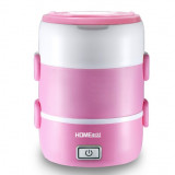 HOME@dd - 電熱蒸煮飯盒 (雙層) (HB20) - 粉紅色 | 公司蒸飯無難道 | 香港行貨