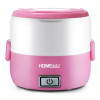HOME@dd - HB13 電熱蒸煮飯盒 - 粉紅 | 公司蒸飯無難度 | 香港行貨