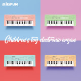 BIGFUN 37鍵Mini兒童電子琴 | 馬卡龍小朋友迷你電子琴 - 藍色