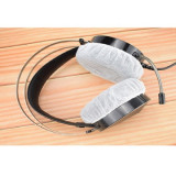 即棄頭戴式耳機專用一次性防塵罩 (50對) | 獨立包裝 無紡布即棄耳機套 - 白色
