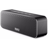 MIFA A20 迷你立體聲無線藍牙音箱 | 金屬雙喇叭低音炮 - 黑色