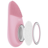 OKACHI 充電式美容洗臉機 | 電動潔面儀洗臉神器 | 聲波震動深層快速卸妝 - 粉紅色