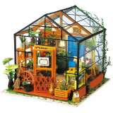 Robotime 手工DIY小屋模型凱西花房 DG104 | 木質工藝手工製作拼裝玩具