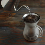 日本KINTO 不銹鋼濾網玻璃手沖咖啡壺套裝 300ml (一人份量)