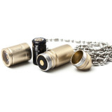 WUBEN G343 防水項鏈強光手電筒 | 掛鏈頸鏈鈦合金迷你電筒 - 金色