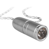 WUBEN G343 防水項鏈強光手電筒 | 掛鏈頸鏈鈦合金迷你電筒 - 銀色