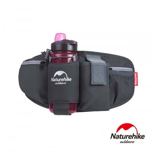 Naturehike 5L超輕透氣貼身水壺腰包 (NH17E001-B) | 隨身運動跑步腰包 - 灰色
