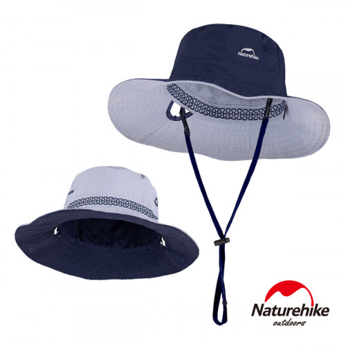 Naturehike HT10戶外高防曬透氣雙面戴漁夫帽 (NH19H010-T) | 速乾休閒遮陽帽 附收納袋  - 藍色