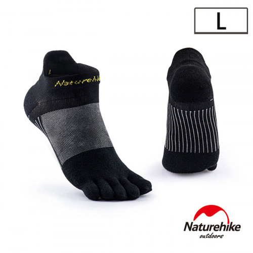 Naturehike 暖笙coolmax快乾排汗運動短襪 (NH20FS002) | 透氣船襪  - 黑色大碼