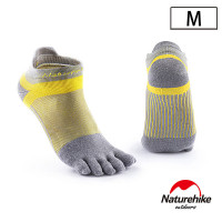 Naturehike 暖笙coolmax快乾排汗運動短襪 (NH20FS002) | 透氣船襪  - 灰色中碼