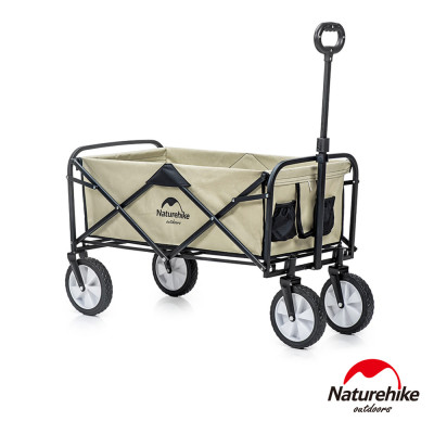 Naturehike 多用途露營便攜摺疊置物手推車 (NH19PJ001) - 卡其