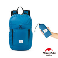 Naturehike 22L雲雁輕量防水摺疊後背包 (NH17A017-B) | 升級加大版攻頂包運動背包   - 藍色
