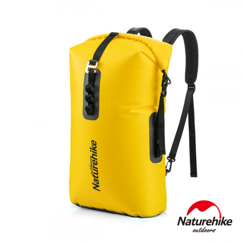 Naturehike 28LTPU乾濕分離超輕防水背包  (NH19SB002) | 便利調節收納袋 後背防水袋 - 黃色