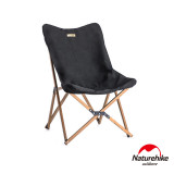 Naturehike 戶外便攜式可拆卸蝴蝶椅 (NH19Y001-Z) | 摺疊月亮椅釣魚椅  - 黑色