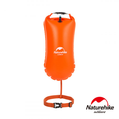 Naturehike 8.5L超輕量單氣囊充氣游泳防水袋 (NH17G002-G) | 防水裝備漂流袋 附腰帶 - 橙色
