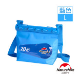 Naturehike 大碼清漾可透視無縫防水袋 (NH17F001-L) | 隨身水上活動收納袋漂流袋 - 藍色