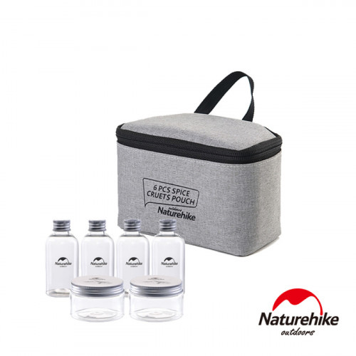 Naturehike 戶外野營多用途調味6合1收納罐組合包 (NH17T011-P) | 戶外野炊必備