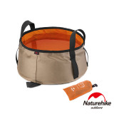 Naturehike 10L輕量耐磨折疊儲水盆 (NH15Z002-L) | 戶外水桶洗臉盆 附收納袋 - 橙色