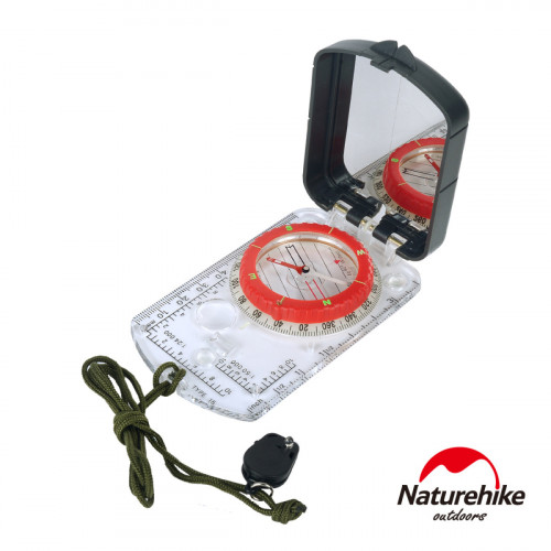Naturehike 多功能夜光帶燈指南針 (NH15A003-E) | 行山露營指北針 地質羅盤儀