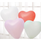 12寸心形馬卡龍彩色氣球 (100個) | 情人節求婚浪漫婚禮裝飾