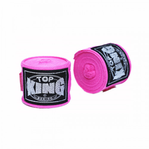 TOP KING TKB 5米淨色拳擊保護手帶 - 粉紅色