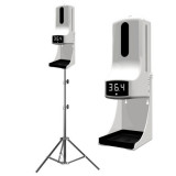 K9 PRO 升級款二合一自動感應紅外線測體溫儀消毒液機連腳架套裝 | 人體溫度檢測器 | 可坐枱使用