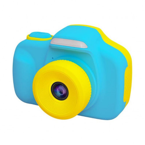 日本 VisionKids HappiCAMU T3 特大觸控屏幕雙鏡兒童相機 | 香港行貨 - 藍色